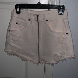 LF denim mini skirt